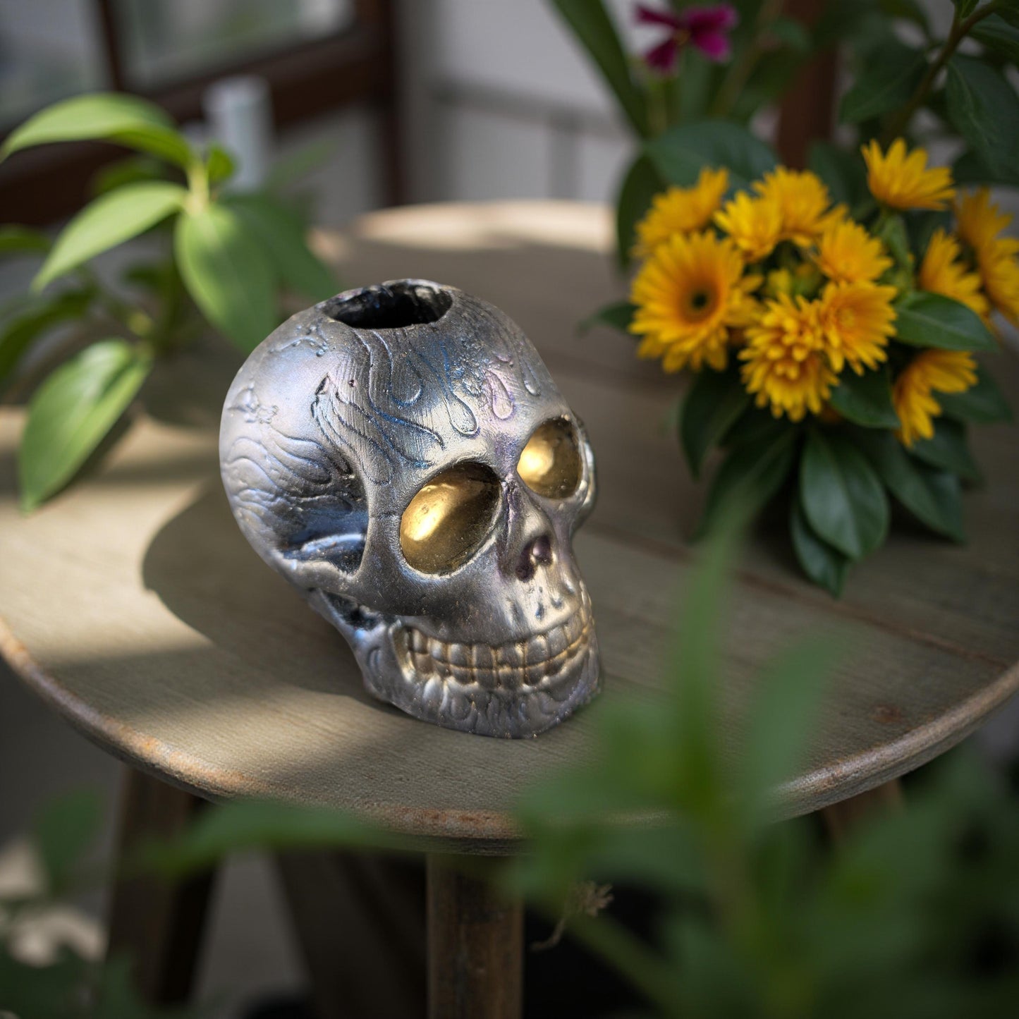 Decorative Skull Candle Holders