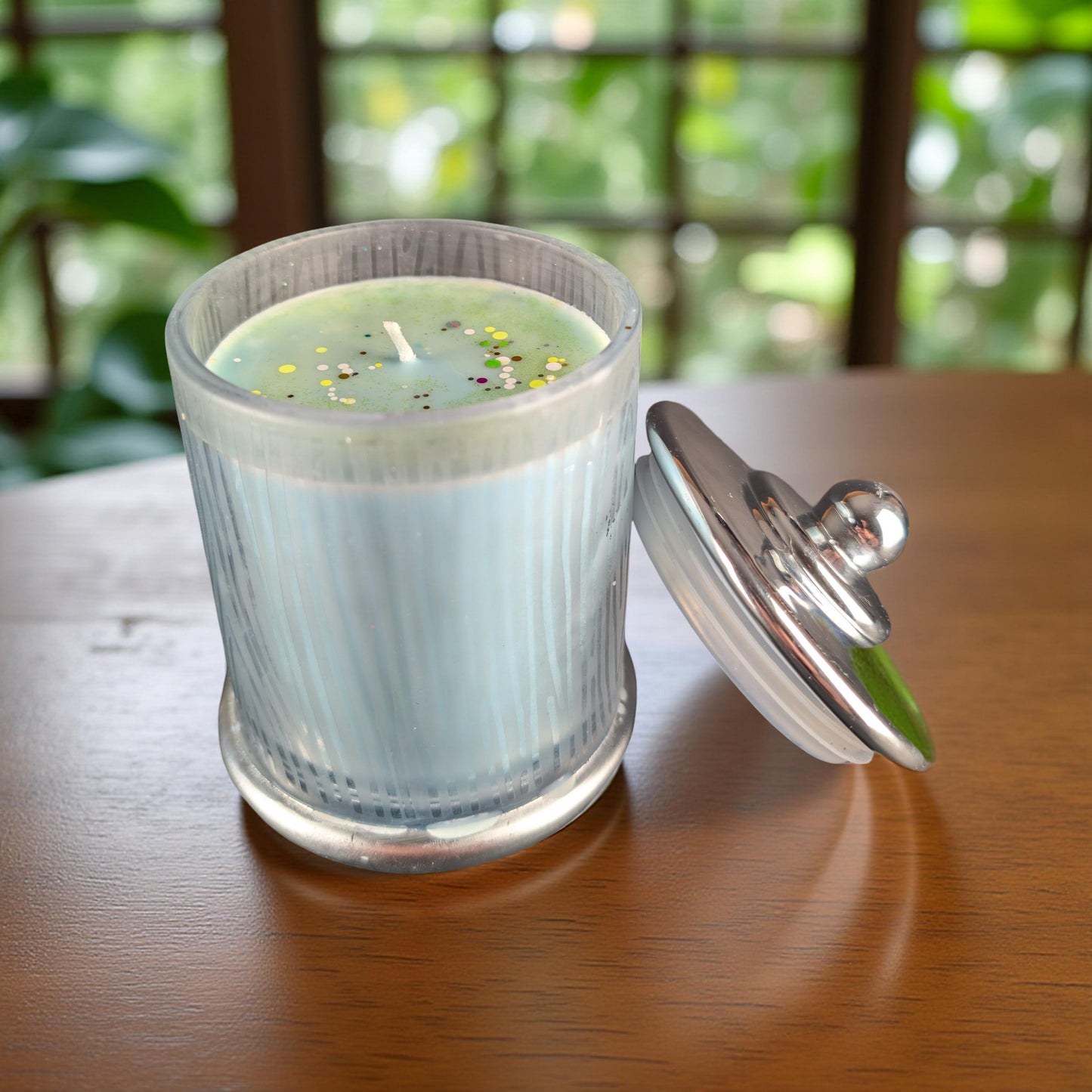 Large Zebra Stripe Jar Candles