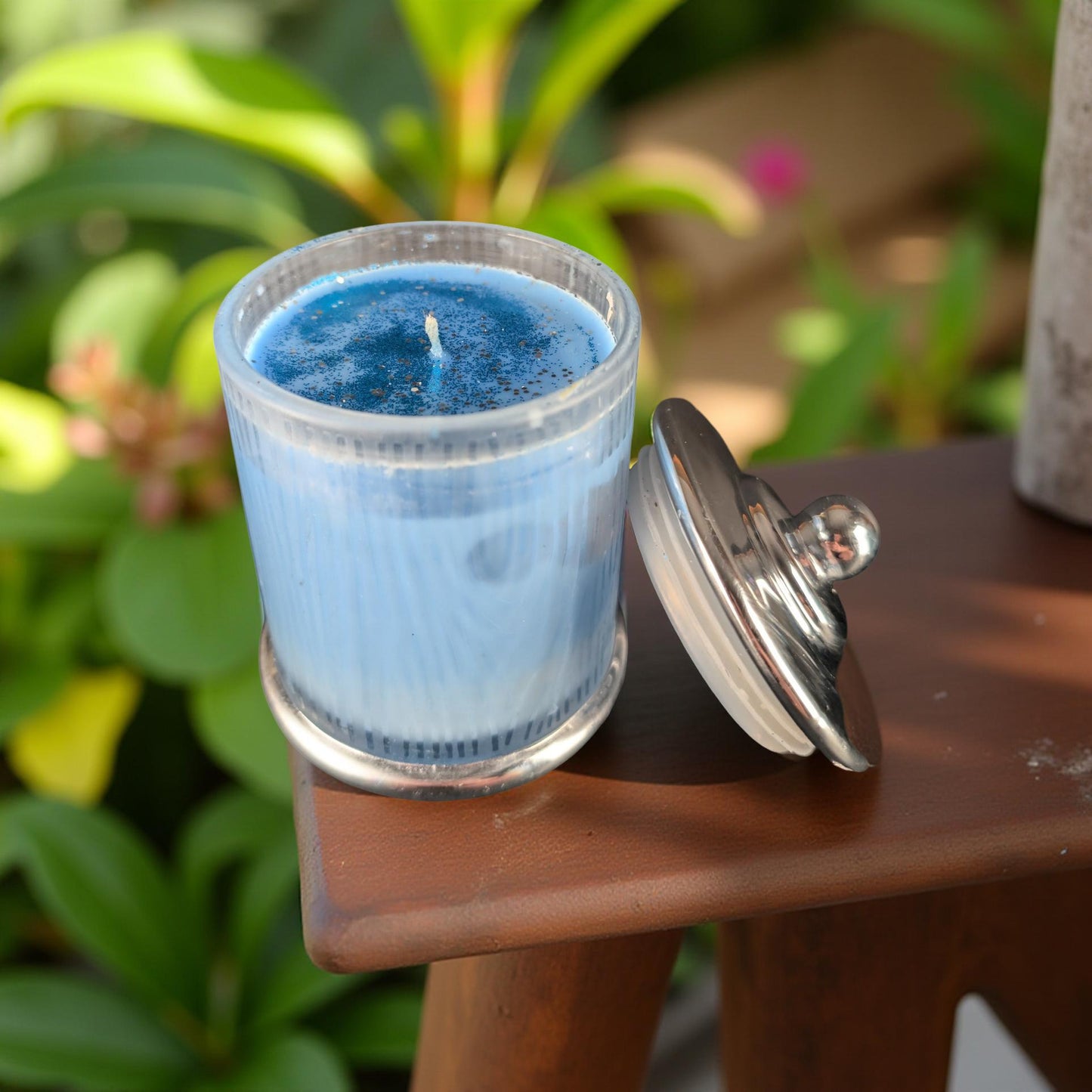 Large Zebra Stripe Jar Candles
