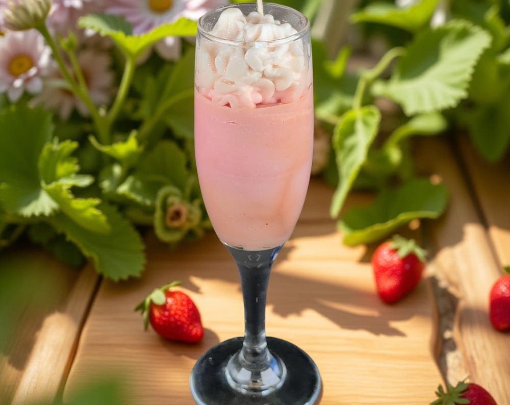 Strawberry Vanilla Cocktail Candle