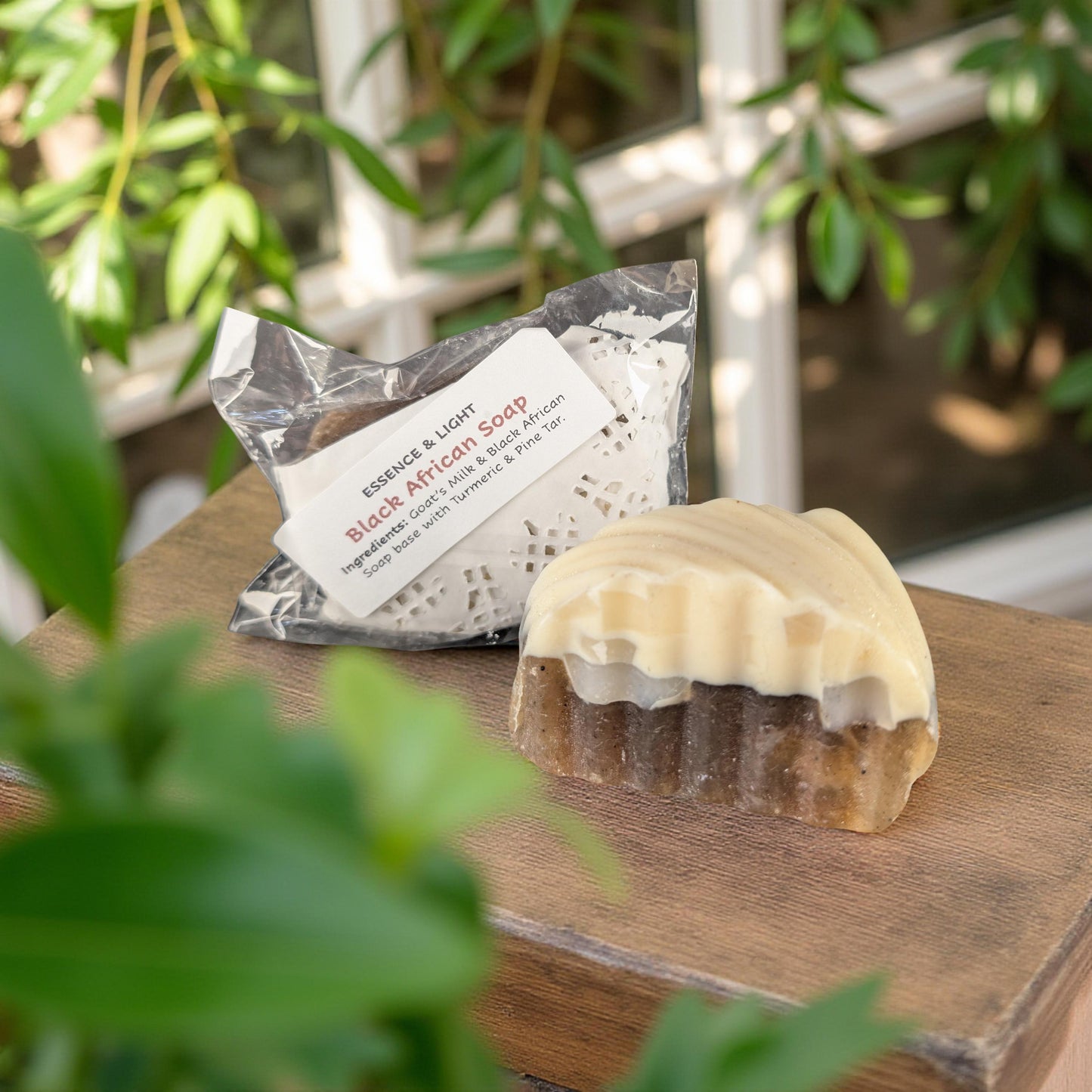 Black African Soap w/ Turmeric & Pine Tar