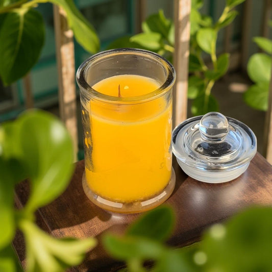 100% Pure Beeswax Jar Candle - Beeswax Candle