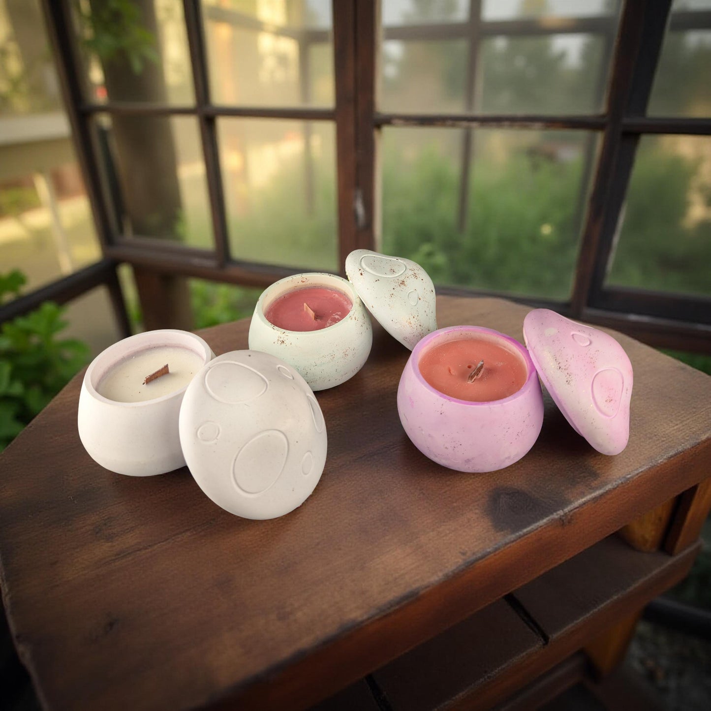 Mushroom Candles - Blackberry, Pine fir & Honey - 100% Soy Wax