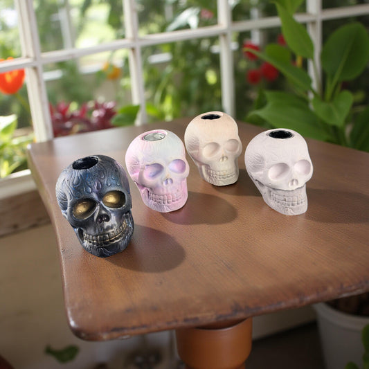 Decorative Skull Candle Holders