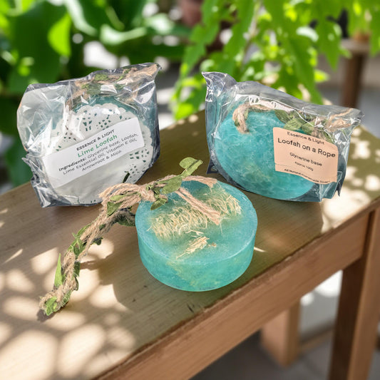 Loofa Soaps on Ropes