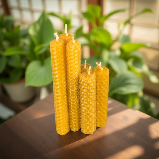 Rolled Beeswax Candle - 100% Beeswax Candles - Natural Candles - Beeswax Rolled Candles